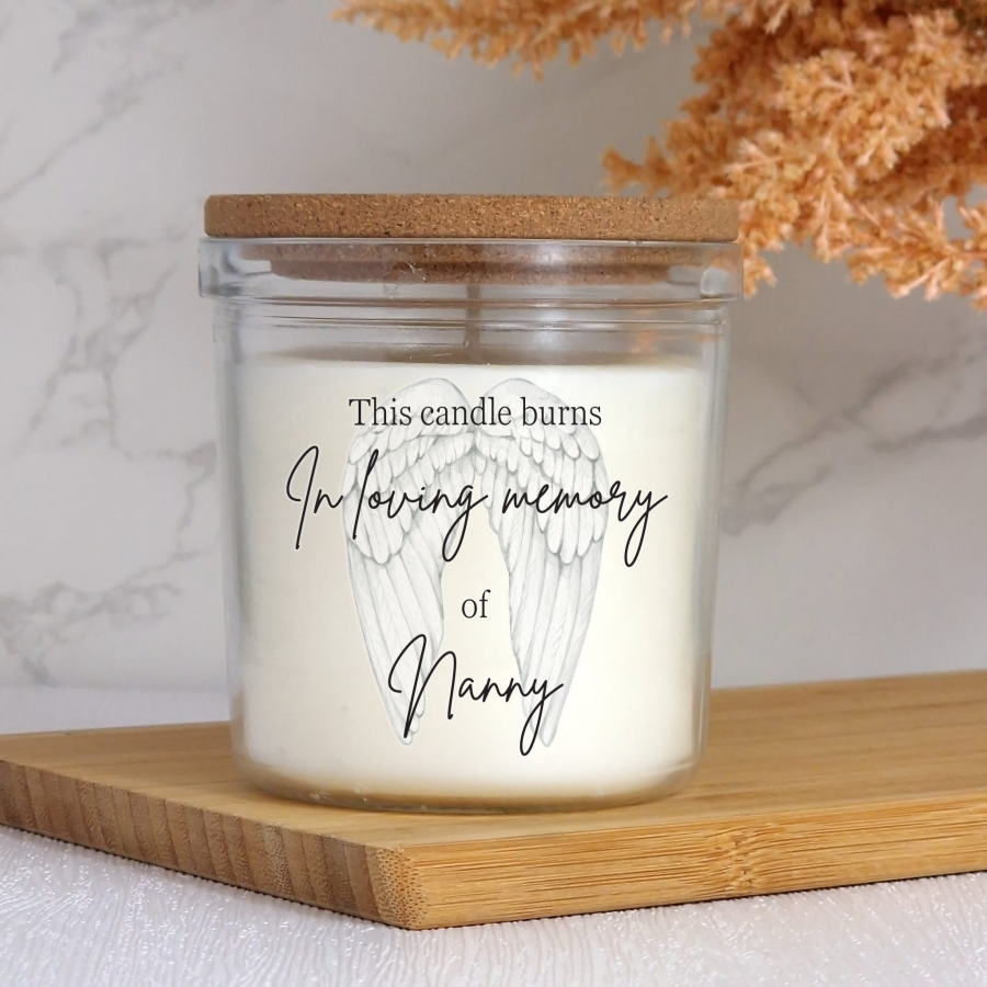 40hr Scented Memorial Candle With Lid