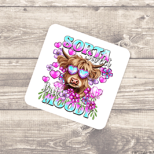 Cork Backed Coasters - Love/Valentines